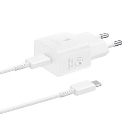 Samsung EP-T2510XWEGEU 25W SFC GaN wall charger with USB-C cable - white - Travel Chargers - Smartphone Chargers - Techbox