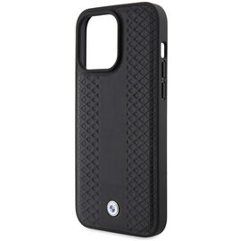 BMW Leather Diamond Pattern case for iPhone 15 Pro - black | Techbox