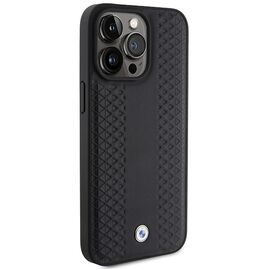 BMW Leather Diamond Pattern case for iPhone 15 Pro Max - black | Techbox