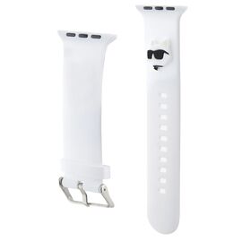 Karl Lagerfeld 3D Rubber Choupette Head Strap for Apple Watch 42/44/45/49mm - White | Techbox