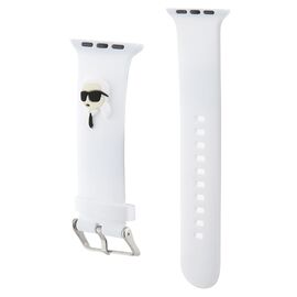 Karl Lagerfeld 3D Rubber Karl Head strap for Apple Watch 38/40/41mm - white | Techbox