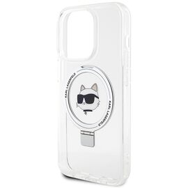 Karl Lagerfeld KLHMP15XHMRSCHH iPhone 15 Pro Max 6.7" white/white hardcase Ring Stand Choupette Head MagSafe | Techbox