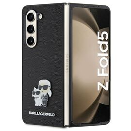 Karl Lagerfeld Saffiano Karl&Choupette Pin case for Samsung Galaxy Z Fold 5 - black | Techbox