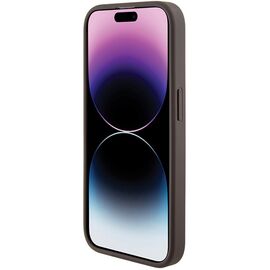Guess Grip Stand 4G Triangle Strass case for iPhone 15 Pro - brown - Apple Cases - Cases - Techbox