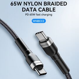 Wozinsky WNBCC2 USB-C / USB-C PD 65W cable 2 m - black - Cables & Adapters - Cables & Accessories - Techbox