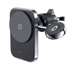 Acefast D18 car holder with MagSafe / Qi inductive charger + USB-A USB-C cable - black - Car Chargers - Smartphone Chargers - Techbox