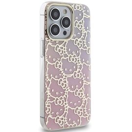 Hello Kitty IML Gradient Electrop Crowded Kitty Head Case for iPhone 14 Pro Max - Pink | Techbox
