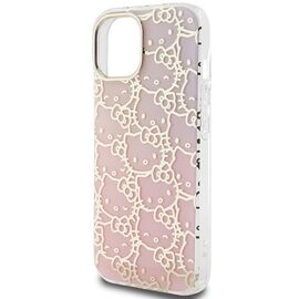 Hello Kitty IML Gradient Electrop Crowded Kitty Head case for iPhone 15 - pink | Techbox