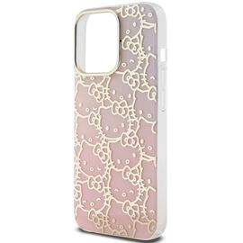 Hello Kitty IML Gradient Electrop Crowded Kitty Head Case for iPhone 15 Pro Max - Pink | Techbox