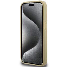 Hello Kitty Leather Kitty Head MagSafe case for iPhone 15 Pro - gold | Techbox