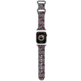 Hello Kitty Silicone Bows & Stripes Strap for Apple Watch 38/40/41mm - Black | Techbox