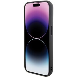 Karl Lagerfeld Gripstand Saffiano Karl&amp;Choupette Pins case for iPhone 15 Pro Max - black - Apple Cases - Cases - Techbox