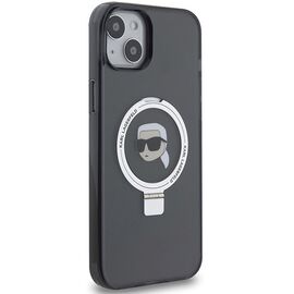 Karl Lagerfeld Ring Stand Karl Head MagSafe Case for iPhone 15 Plus / 14 Plus - Black - Apple Cases - Cases - Techbox