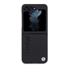 BMW Leather Hot Stamp case for Samsung Galaxy Z Flip 5 - black | Techbox