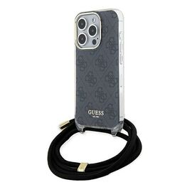 Guess Crossbody Cord 4G Print case for iPhone 15 Pro Max - black - Apple Cases - Cases - Techbox
