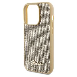 Guess Disco Metal Script case for iPhone 14 Pro - gold | Techbox