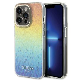 Guess IML Faceted Mirror Disco Iridescent case for iPhone 14 Pro - multicolored | Techbox