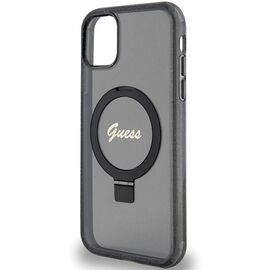 Guess Ring Stand Script Glitter MagSafe case for iPhone 11 / Xr - black - Uncategorized Cases (2) - Cases - Techbox