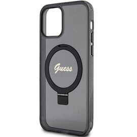 Guess Ring Stand Script Glitter MagSafe case for iPhone 12/12 Pro - black - Uncategorized Cases (2) - Cases - Techbox