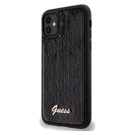 Guess Sequin Script Metal case for iPhone 11 / Xr - black - Uncategorized Cases (2) - Cases - Techbox