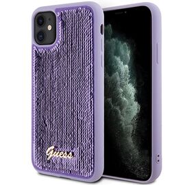 Guess Sequin Script Metal case for iPhone 11 / Xr - purple - Uncategorized Cases (2) - Cases - Techbox