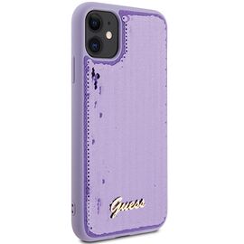 Guess Sequin Script Metal case for iPhone 11 / Xr - purple - Uncategorized Cases (2) - Cases - Techbox