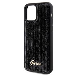 Guess Sequin Script Metal case for iPhone 12/12 Pro - black - Uncategorized Cases (2) - Cases - Techbox