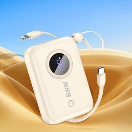 Powerbank Dudao K-14 USB-A / USB-C 10000mAh - beige | Techbox