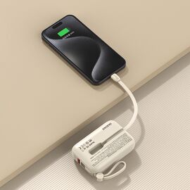 Powerbank Dudao K-14 USB-A / USB-C 10000mAh - beige | Techbox