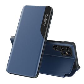 Eco Leather View Case for Samsung S24 Ultra with flap - blue - Samsung Cases - Cases - Techbox
