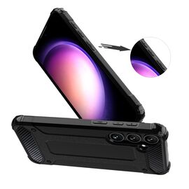Hybrid Armor case for Samsung Galaxy S24+ armored - black - Samsung Cases - Cases - Techbox
