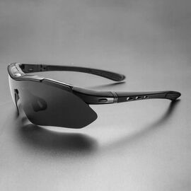 Rockbros 10003 Polarized Cycling Glasses - Black | Techbox