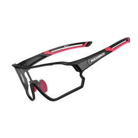 Rockbros 10135 photochromic UV400 cycling glasses - black and red | Techbox
