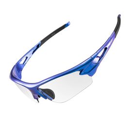 Rockbros 10069 photochromic UV400 cycling glasses - blue - Bicycle - Sports & Fitness - Techbox