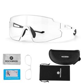 Rockbros 10172 photochromic UV400 cycling glasses - white - Bicycle - Sports & Fitness - Techbox