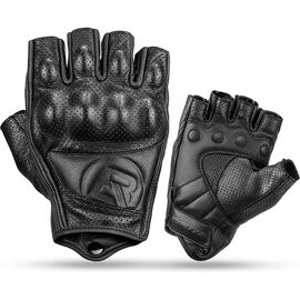 Rockbros 16220006005 XXL leather motorcycle gloves - black | Techbox