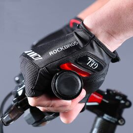Rockbros S143-BK L cycling gloves with gel inserts - black - Bicycle - Sports & Fitness - Techbox