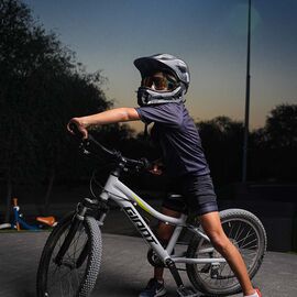 Rockbros TT-32SBTG-S children's bicycle helmet with removable chinbar, size S - gray | Techbox
