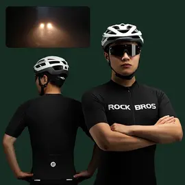 Rockbros 15120002005 Cycling Jersey with Short Sleeves XXL - Black | Techbox