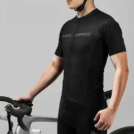Rockbros 15120002005 Cycling Jersey with Short Sleeves XXL - Black | Techbox
