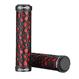 Rockbros 2017-14ARD bicycle grips - black and red - Bicycle - Sports & Fitness - Techbox