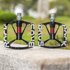 Rockbros 37213071001 Aluminum Alloy Bicycle Pedal Set - Black | Techbox