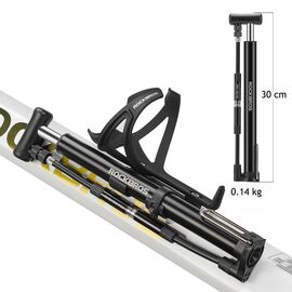 Rockbros 42322821001 floor bicycle pump - black | Techbox
