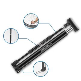 Rockbros 42322821001 floor bicycle pump - black | Techbox