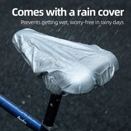 Rockbros LF044BL saddle cover with rain cover - black and blue | Techbox