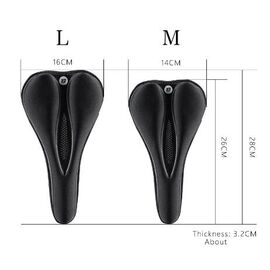 Rockbros LF047-S silicone gel bicycle seat cover size M - black | Techbox