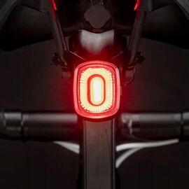 Rockbros Q2S LED Rear Bike Light with Smart Stop System + USB-C - USB-A Cable - Black - Smartphone Holders - Smartphones - Techbox
