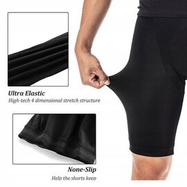 Rockbros RK2002XL bib shorts with XL pad - black | Techbox