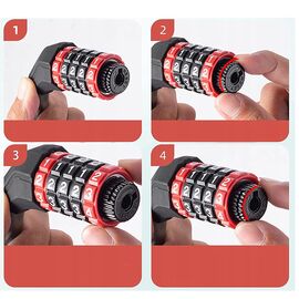 Rockbros RKS507-1BK bicycle lock with combination 1.8 m - black - Bicycle - Sports & Fitness - Techbox