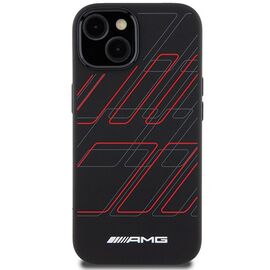 AMG Silicone Large Rhombuses Pattern MagSafe Case for iPhone 15/14/13 - Black | Techbox